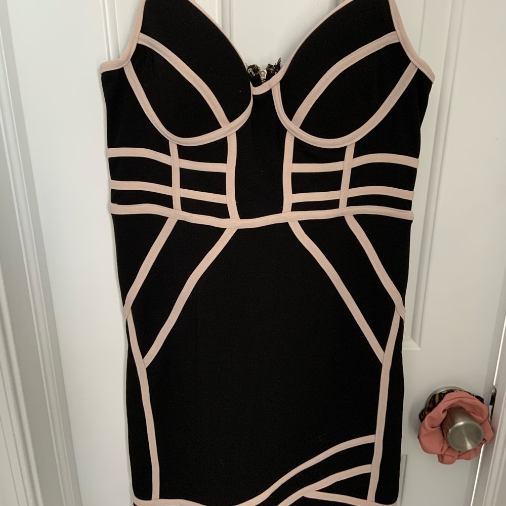 Black mini dress